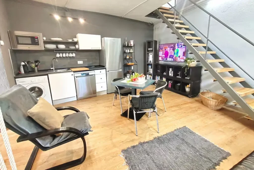 Sala, comedor y cocina