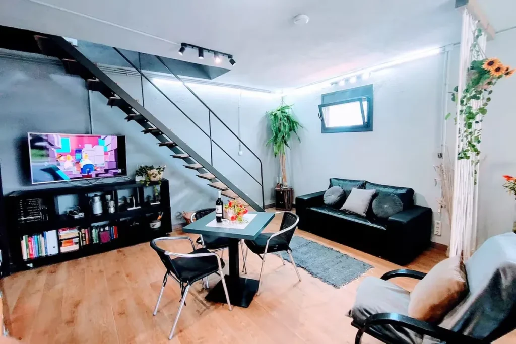 Sala, comedor y cocina